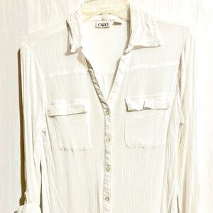 M Cato white button up